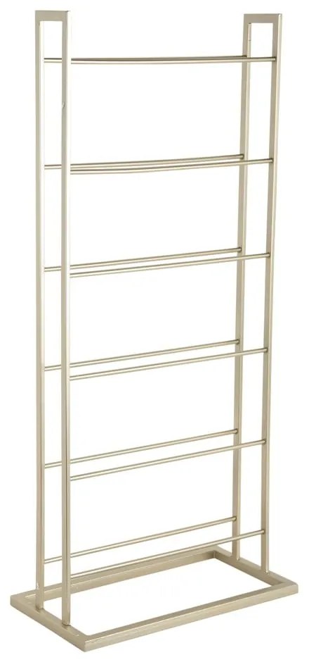 Aranyszínű fém bortartó polcos állvány, palackok száma 5 38x84,5x20 cm Single Floor – PT LIVING