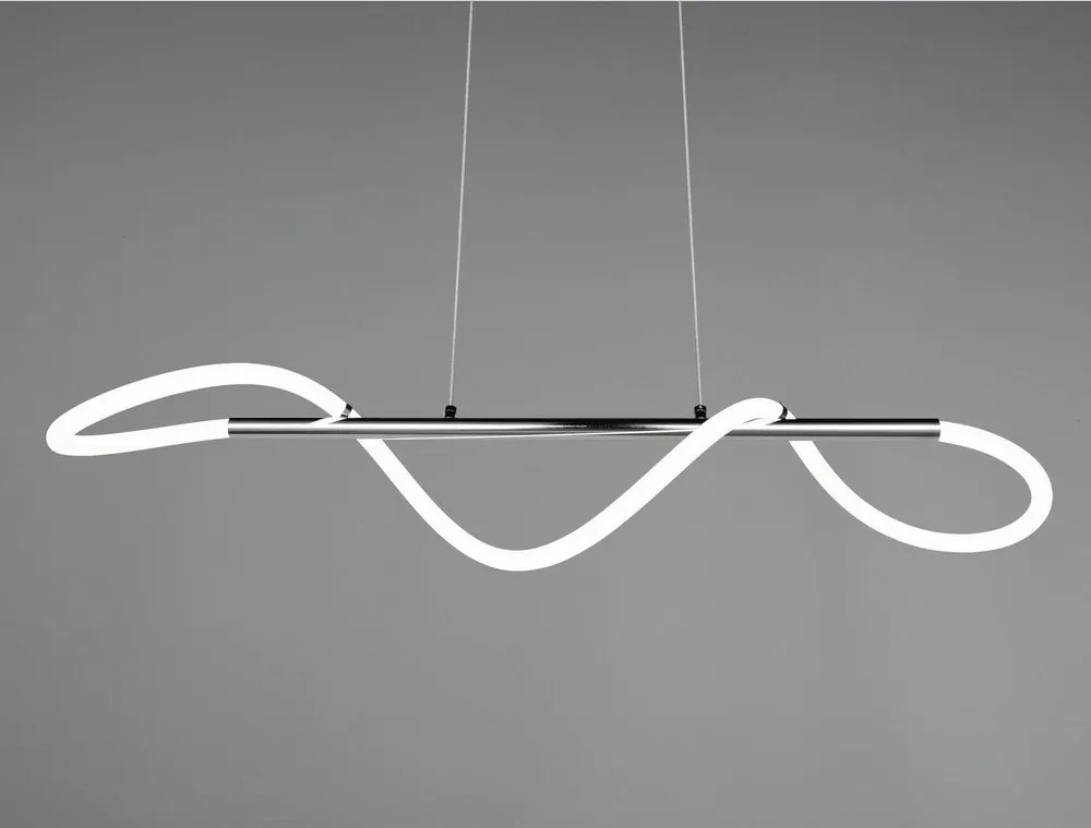 Ezüstszínű fém LED dimmelhető függőlámpa Argos – Reality