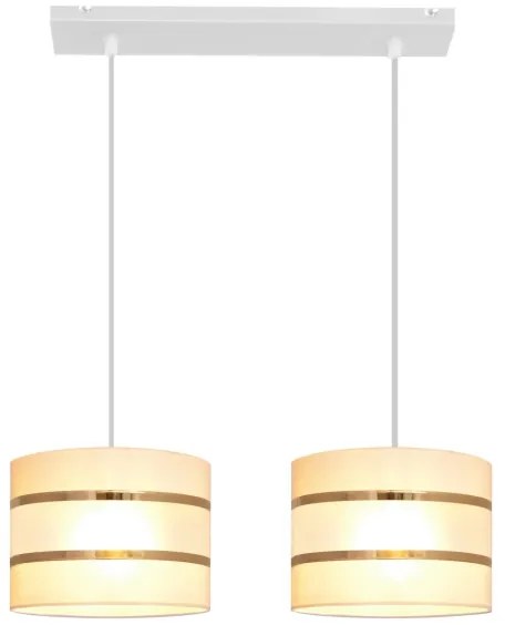 Csillár zsinóron HELEN 2xE27/15W/230V krém