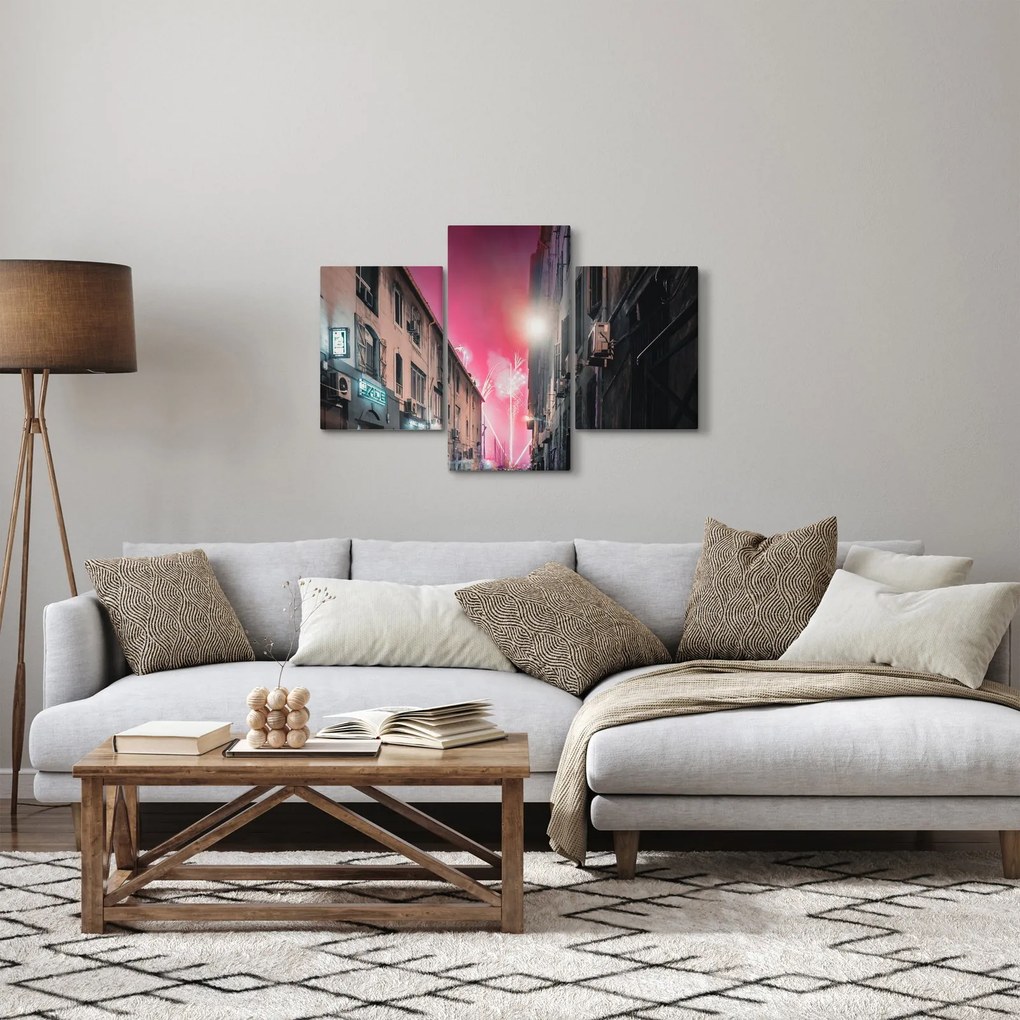 Tűzijáték Marseille-ben (90x60 cm)