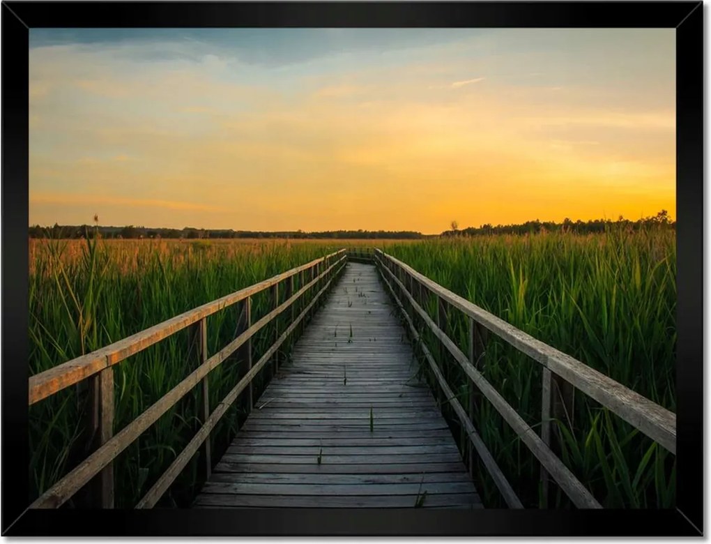 Poszterek keretben 40x30 Tájkép Naplemente