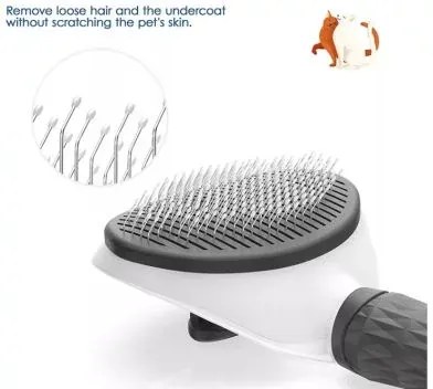 Innovatív kefe a szőr kifésülésére - PETBRUSHY - szürke