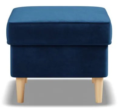 Uszak lábtartó, bársony, kék