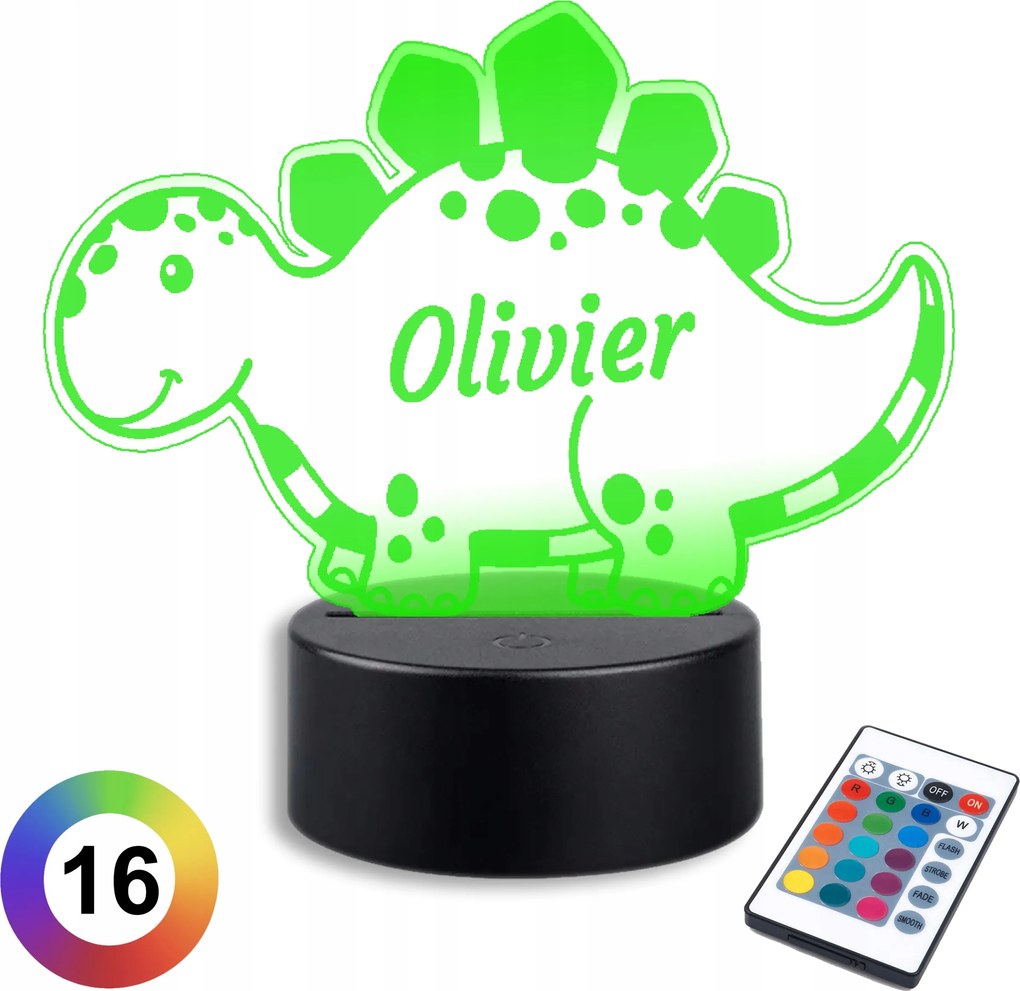 Ajándék Újszülött Led Éjjeli Lámpa Íróasztal Dinoszaurusz Név Gyerekeknek