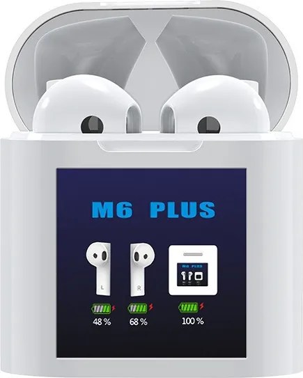 Air M6 Plus hőmérővel - TWS Bluetooth fülhallgató NZH-CW778
