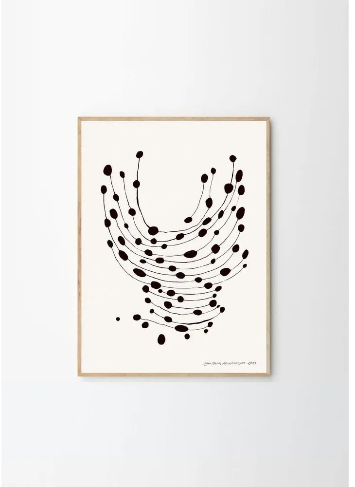 Poszter 30x40 cm Dancing Dots – Leise Dich Abrahamsen – The Poster Club