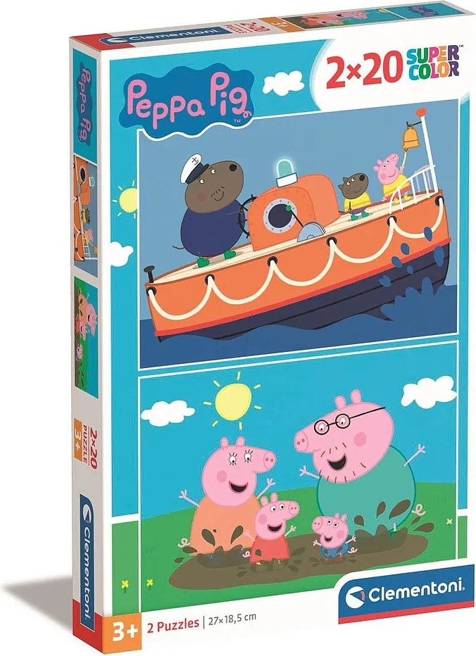 Peppa malac Free Day 2x20 db-os puzzle Clementoni