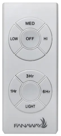 FANAWAY 512120 - Mennyezeti ventilátor EVORA 2xE27/15W/230V + távirányítás