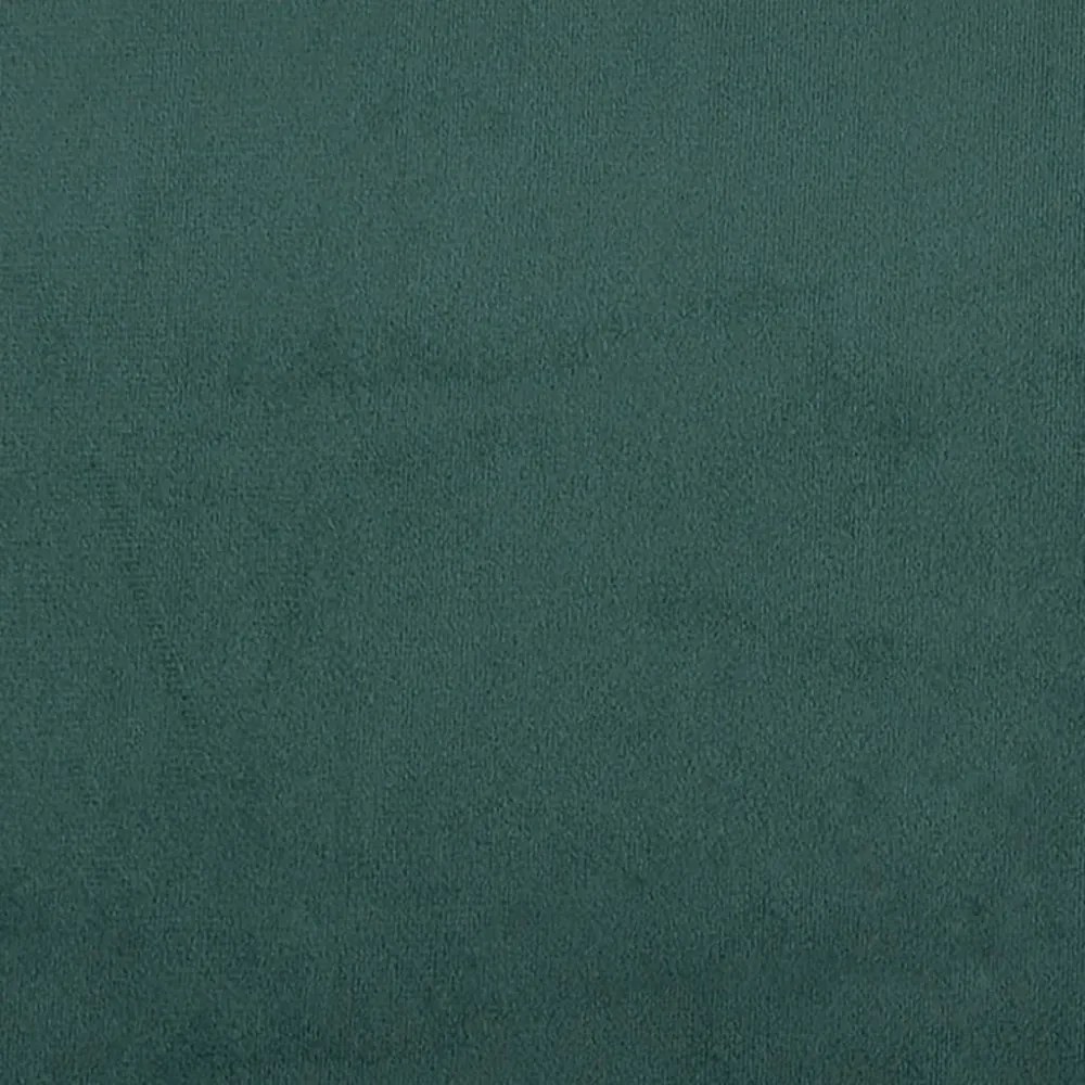 sötétzöld bársonypad 108x79x79 cm
