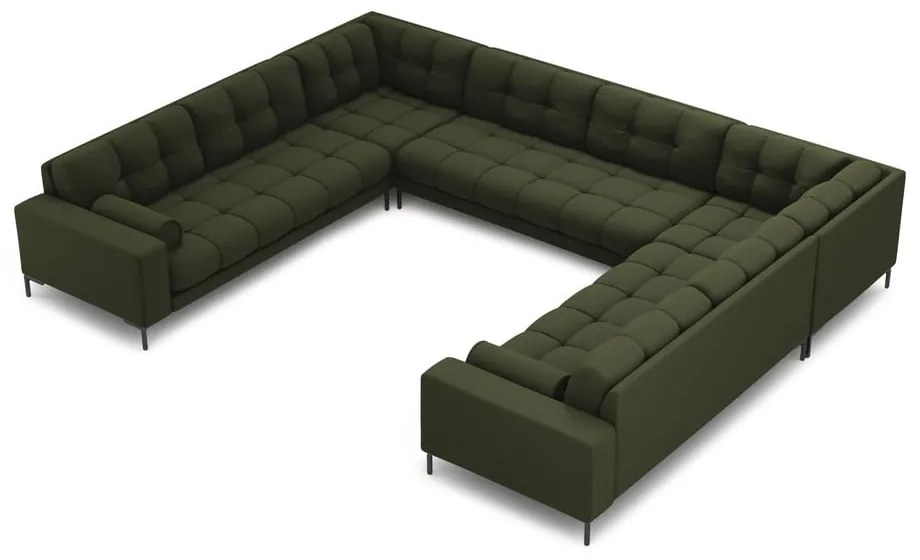 Zöld sarokkanapé (U alakú) Bali – Cosmopolitan Design
