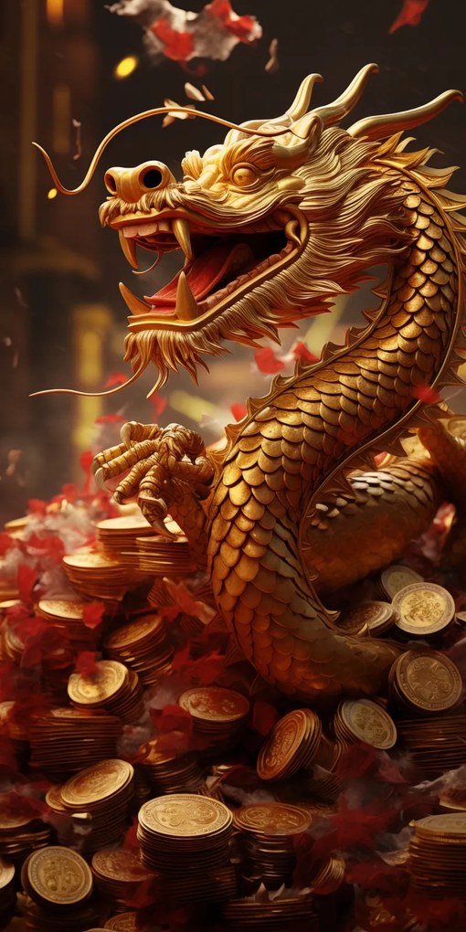 Poszter 50x100cm A gazdagság sárkánya