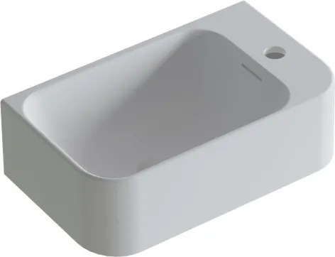 AREZZO design SORELLA 40 cm-es solid surface mosdó, fehér