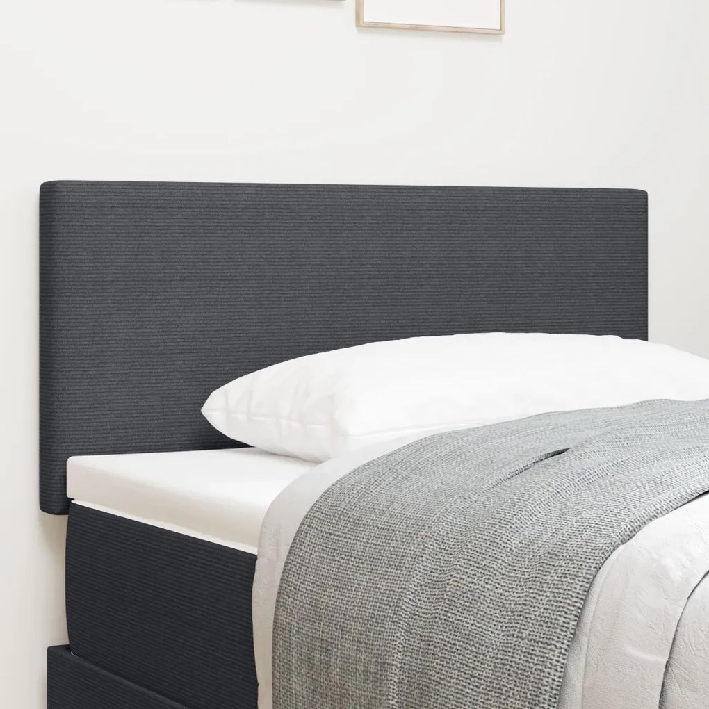 LED Fejtámla Egyszerű Dizájn Sötétszürke 80 cm Corduroy Anyag