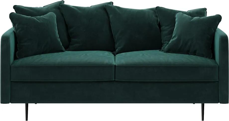 Esme sötét türkiz bársony kanapé, 176 cm - Ghado