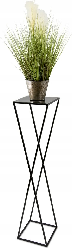 Modern álló virágágyás 100 cm fekete loft