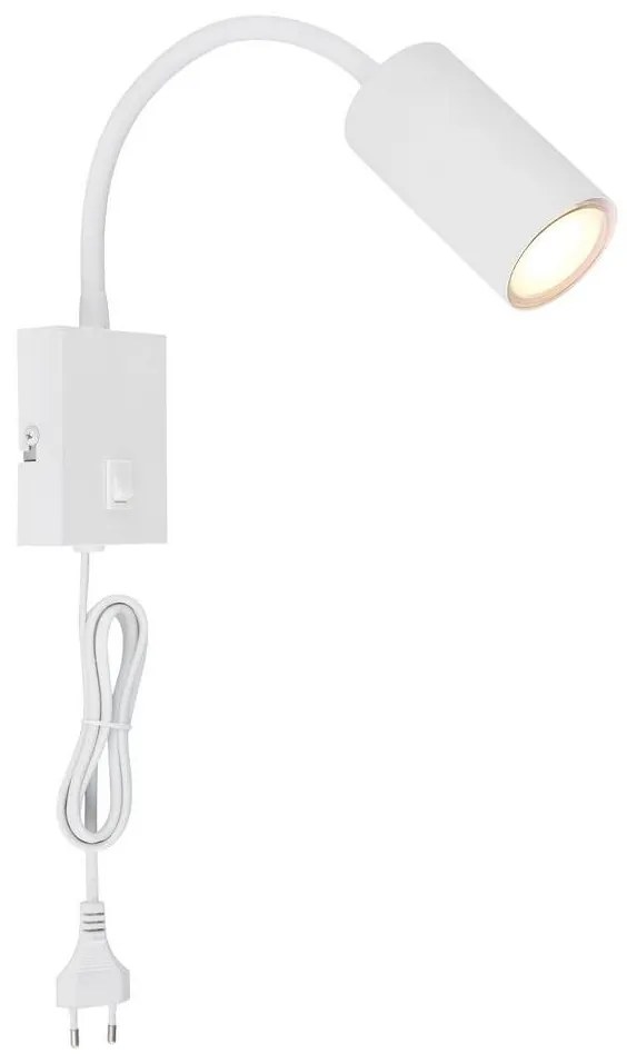 Globo 57911WW - Rugalmas fali lámpa ROBBY 1xGU10/25W/230V fehér