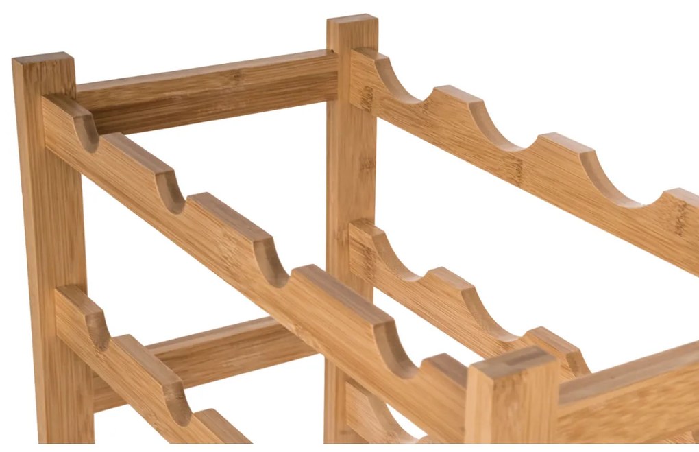 G21 Bambusz borosállvány, 8 palackos, S