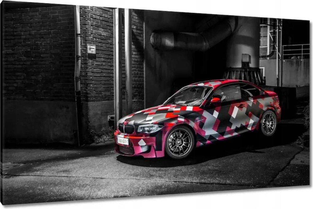 Vászonkép 120x70 Piros Bmw