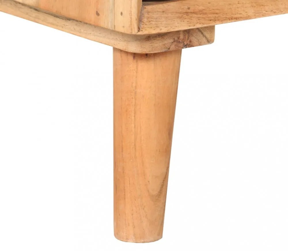 tömör akácfa TV-szekrény 100 x 35 x 40 cm