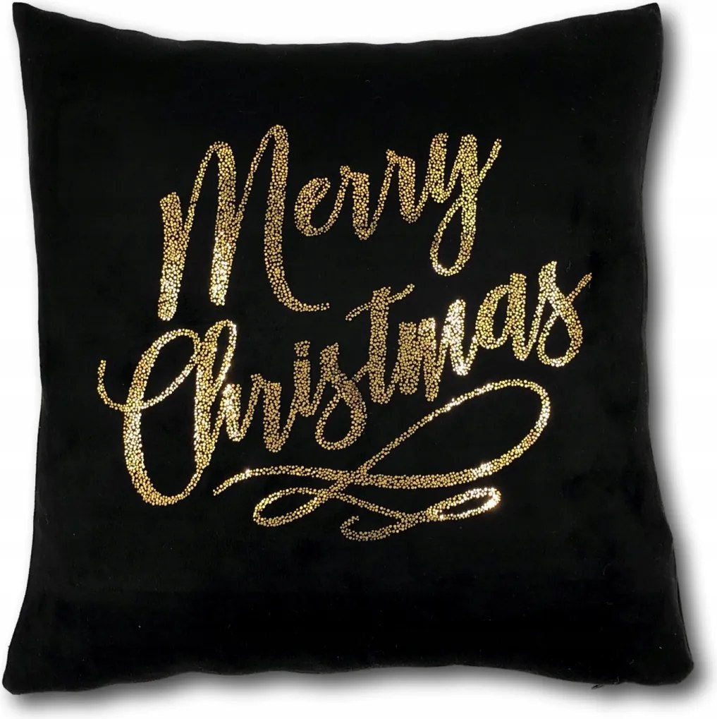 Párnahuzat Fekete Arany velúr mintás