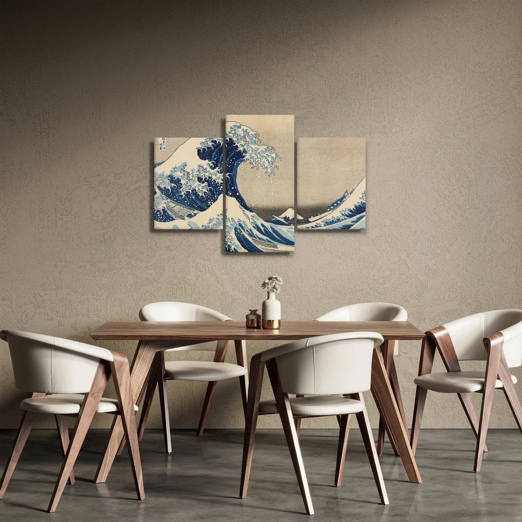 Kép - Katsushika Hokusai, Under the Wave off Kanagawa, reprodukciók (90x60 cm)
