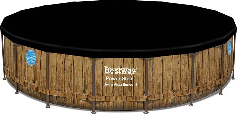 Bestway BORA BORA rattan hatású fémvázas medence szett 549 x 122 cm