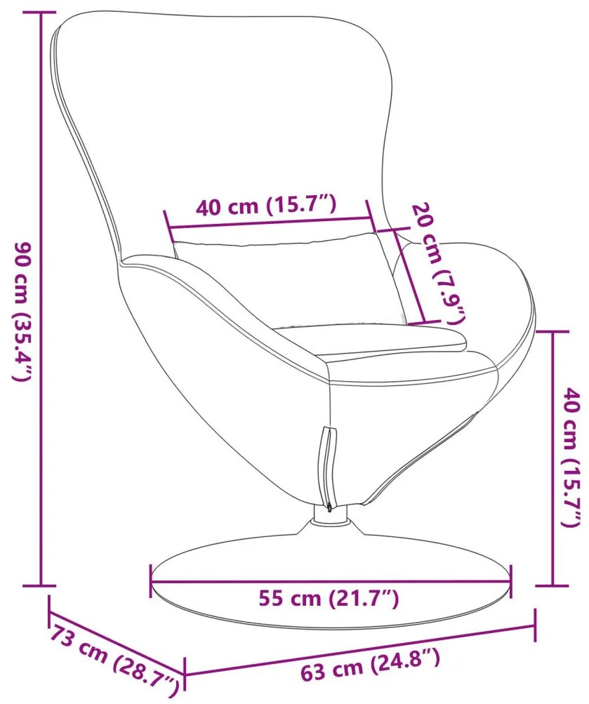 tojásfotel világosszürke szövet