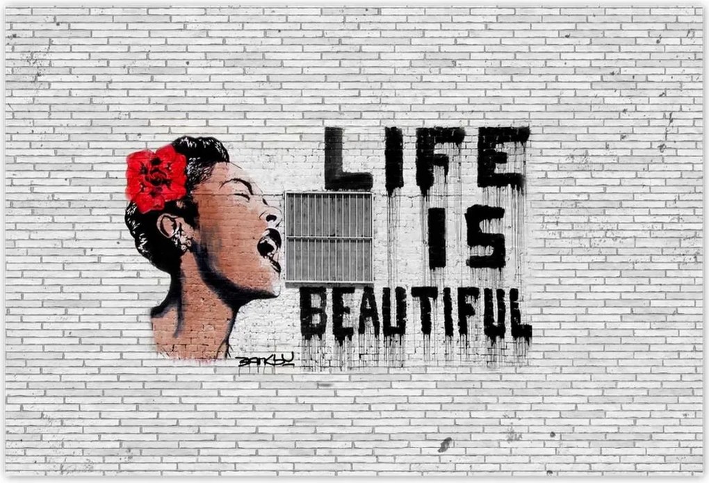 Poszterek 200x135 Banksy Life is beautiful