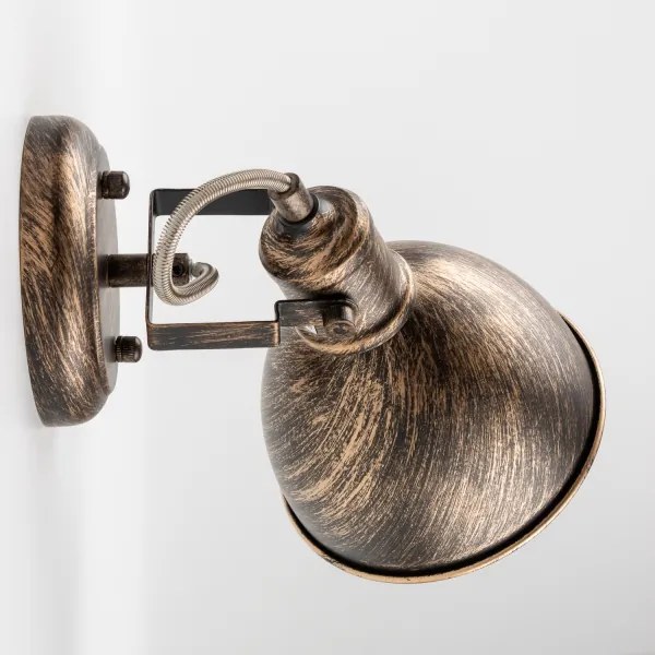 Brilagi - Fali spotlámpa TECHNO 1xE27/60W/230V bronz/patinás