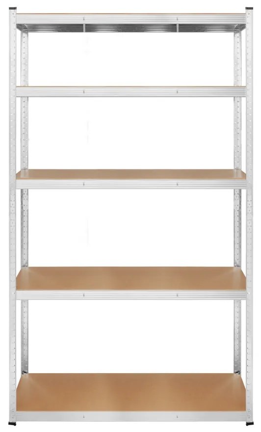 Polcos fém állvány 2 az 1-ben 5 polc garázshoz 180x90x40cm polconkénti teherbírással 875kg