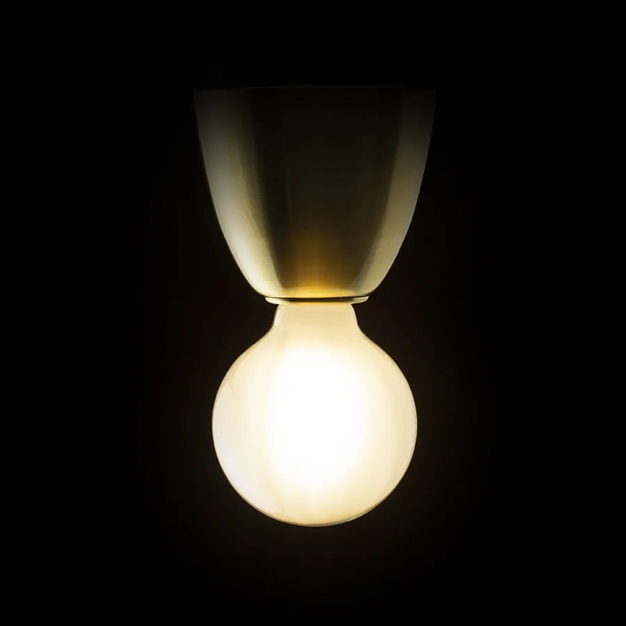 RENDL REACH mennyezeti lámpa szálcsiszolt sárgaréz 230V LED E27 11W