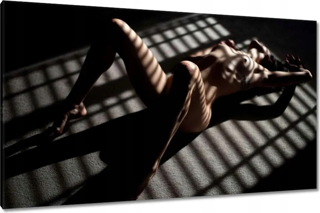 Vászonkép 120x70 Meztelen nő az árnyékban