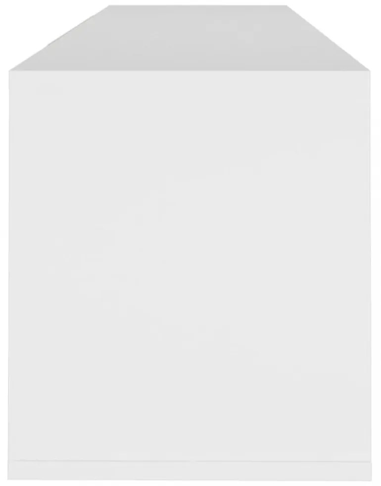 fehér szerelt fa TV-szekrény 120 x 30 x 40,5 cm