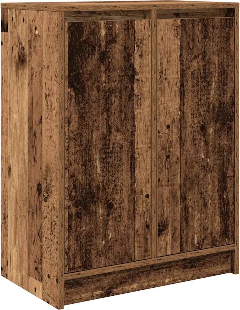 vidaXL antik fa színű szerelt fa tálalószekrény 57x34x76 cm