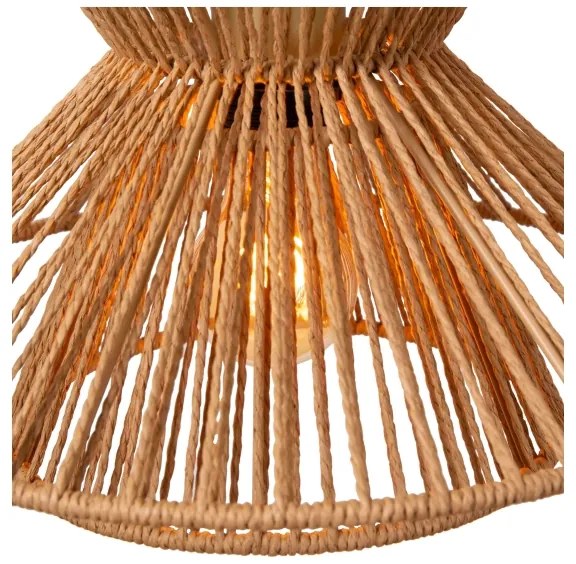 Lucide 10420/32/72 - Csillár zsinóron TASMAN 1xE27/60W/230V bézs