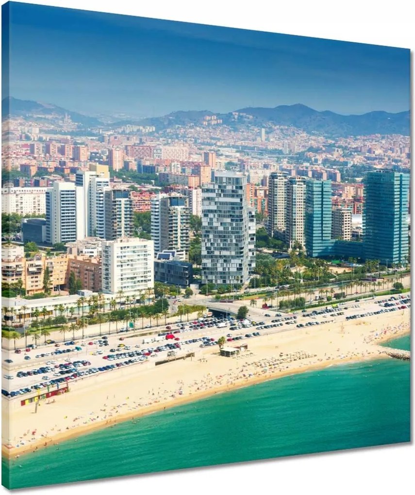 Vászonkép 50x50 Barcelona Panoráma