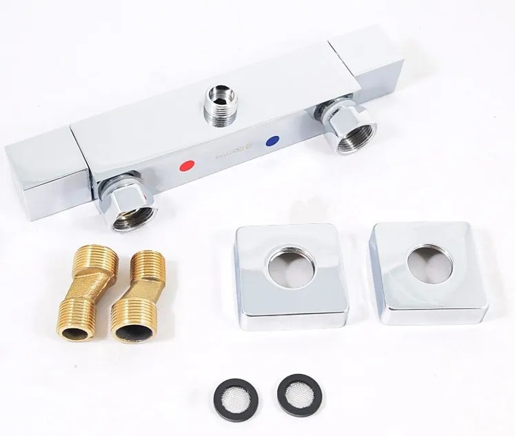 Gamma ZN1 Zuhanyrendszer Thermo Square Termosztátos Zuhany Csapteleppel