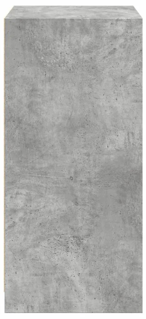 betonszürke szerelt fa ruhásszekrény 48 x 41 x 102 cm