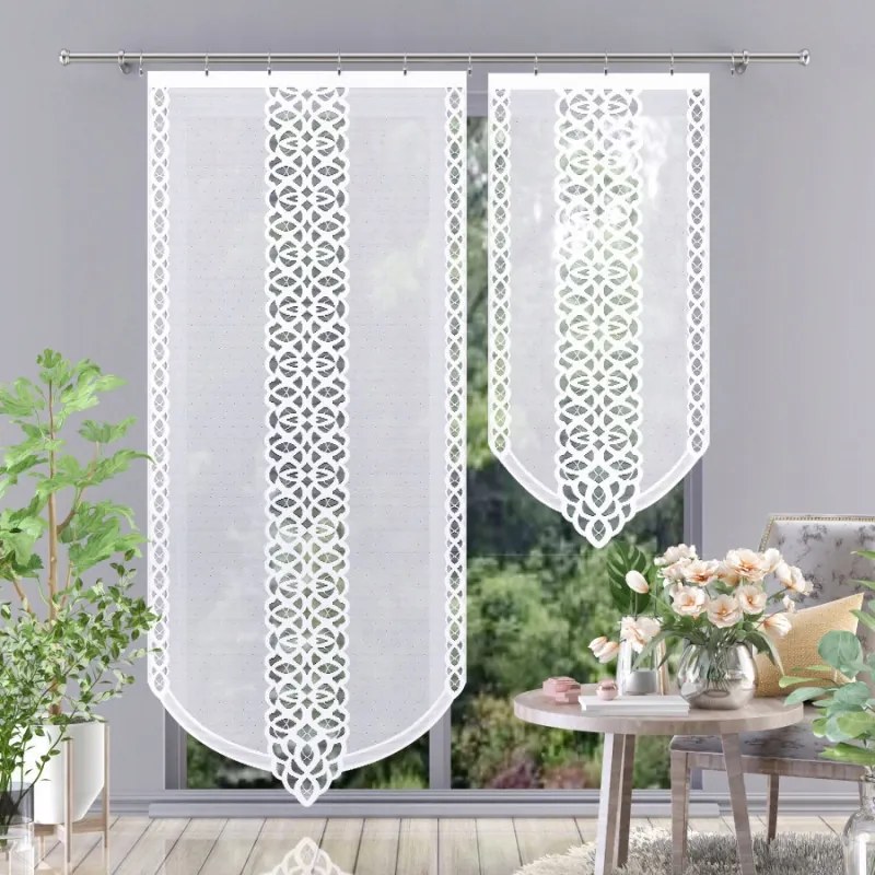 Fertin jacquard panel függöny 90x250cm fehér