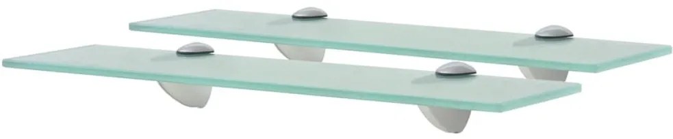 2 db lebegő üvegpolc 40 x 10 cm 8 mm
