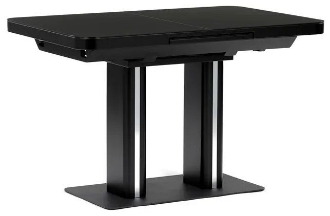 Bővíthető Étkezőasztal 120–160×80 cm, MDF, Fekete. HT-D1926 BK