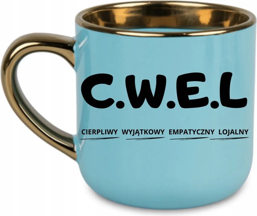 Bögre Elegáns C.w.e.l Türelmes Egyedi Empatikus Hűséges 400 Kék