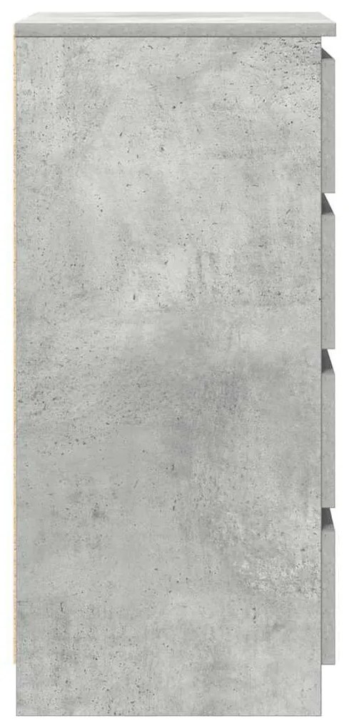 betonszürke szerelt fa tálalószekrény 37,5x35x76 cm