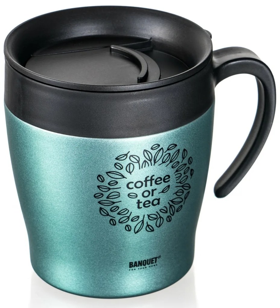 Banquet TAZZA 330 ml utazó termosz, zöldesszürke