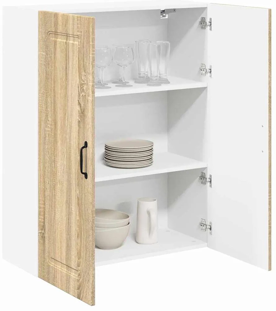 Fali konyhaszekrény Sonoma tölgy 80 x 31 x 100 cm Faanyag