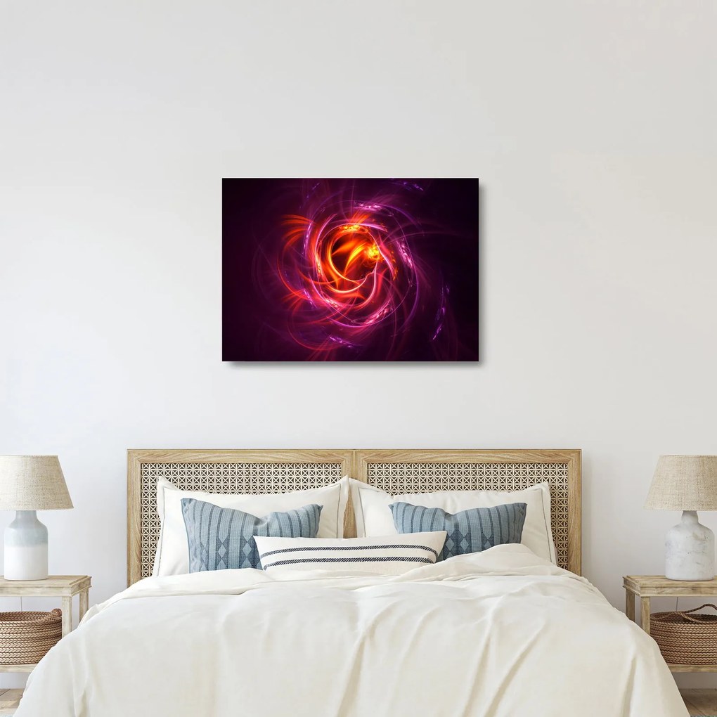 Ragyogó modern absztrakció képe (üvegen) (70x50 cm)