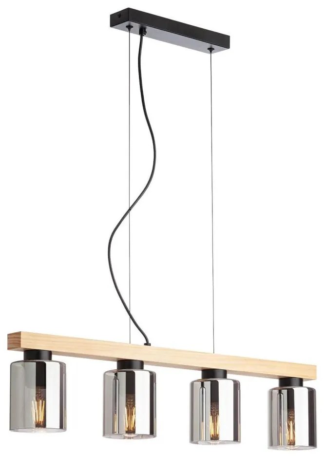 Redo 01-3986 - Csillár zsinóron ROTIS 4xE27/15W/230V