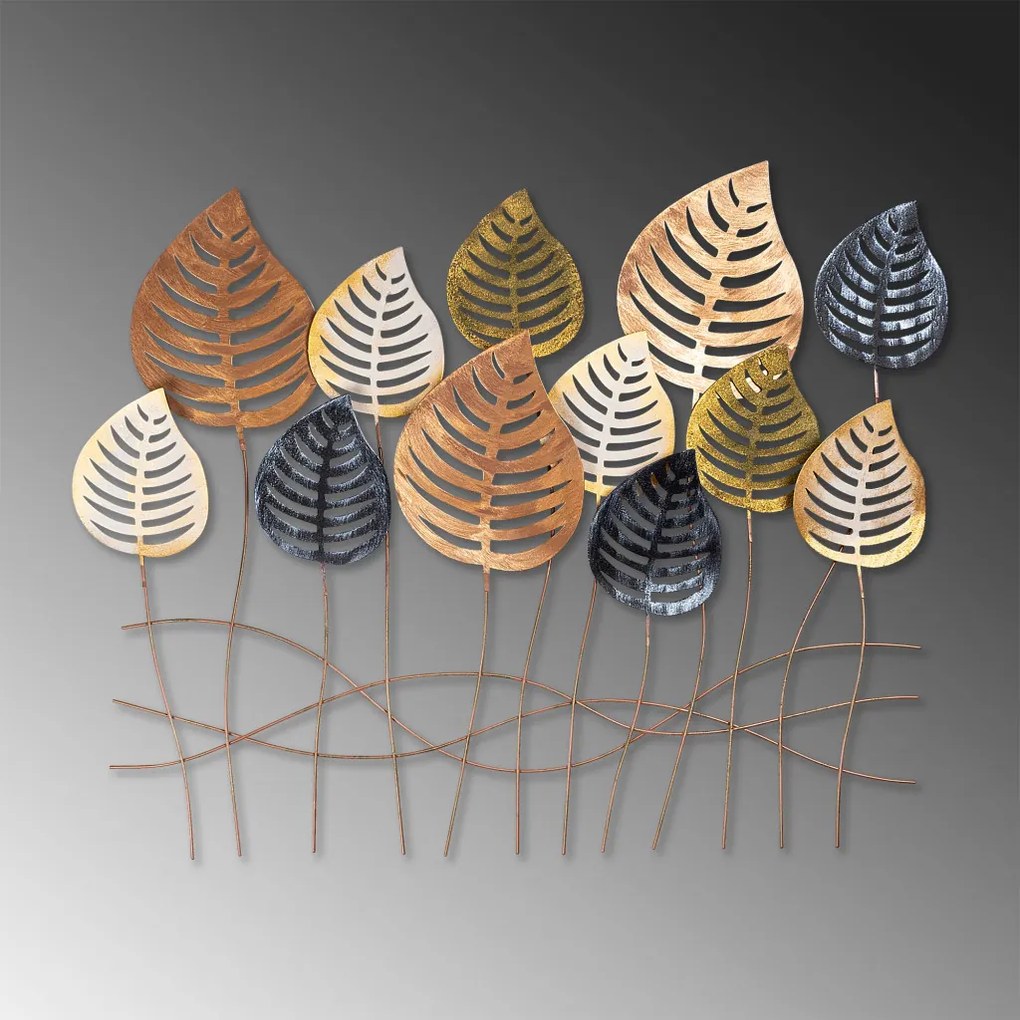 Fém fali dekoráció, 76×64 cm