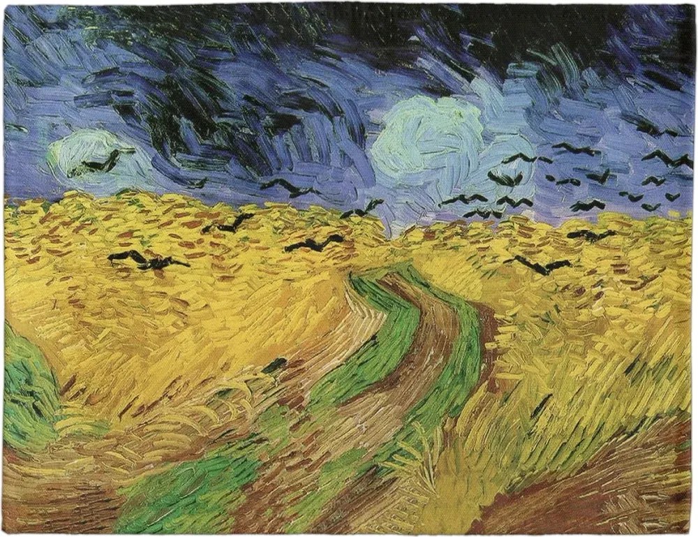 Asztali alátét Búzamező hollókkal Vincent Van Gogh
