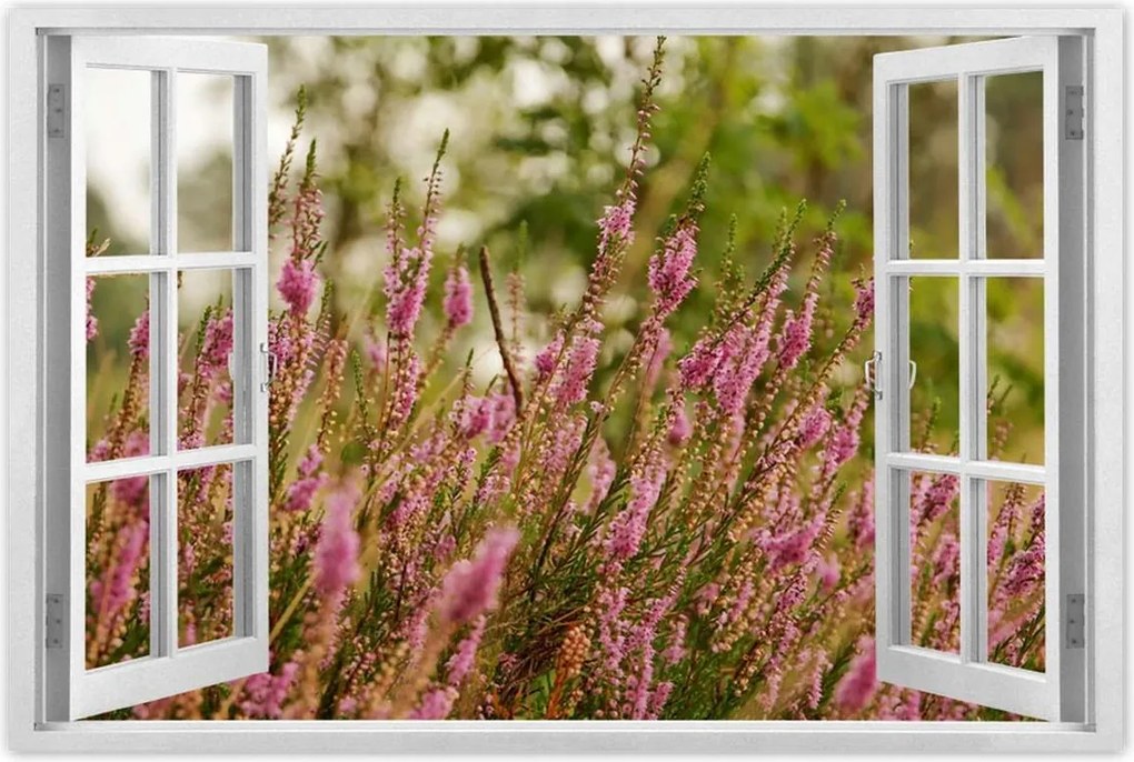 Poszter 60x40 Hanga virágok lila